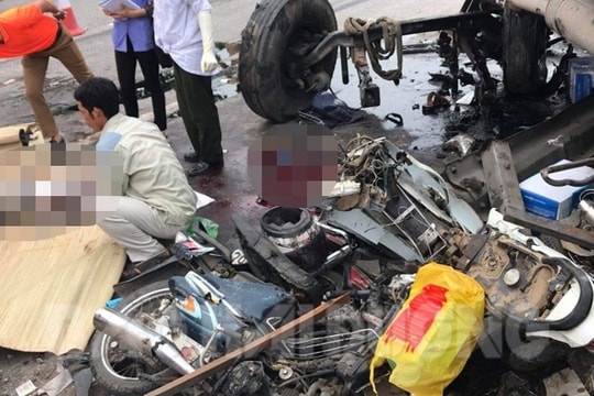 Tai nạn giao thông thảm khốc trên quốc lộ 5 làm 7 người chết, 2 người bị thương